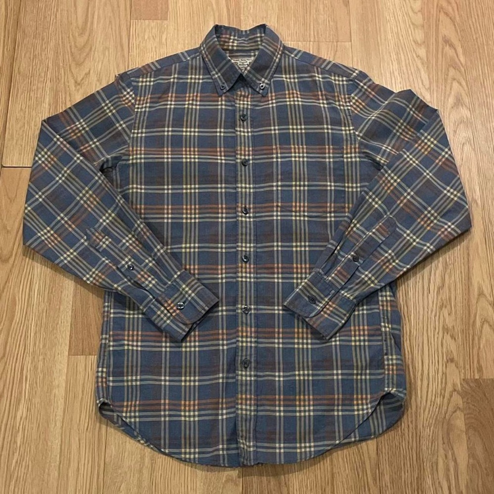 J.Crew Men’s XS Long Sleeve Button Down Shirt Brown Plaid Preppy